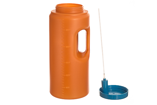 Цілодобовий контейнер для сечі з вбудованим пристроєм для перенесення